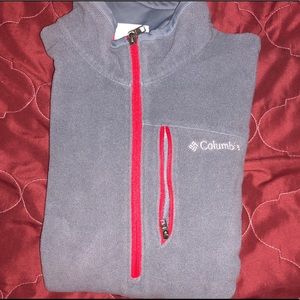 Columbia Sportswear Fleece Wolf Grey /Varsity Red